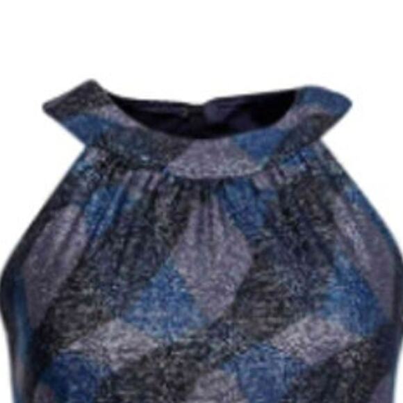 Elie Tahari Dress in Blue/Gray | Size 6 - Picture 3 of 5